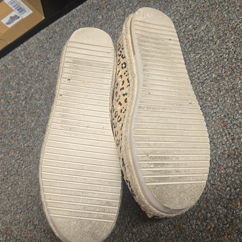 TOMS Tan Leopard Print Espadrilles - Picture 4 of 4